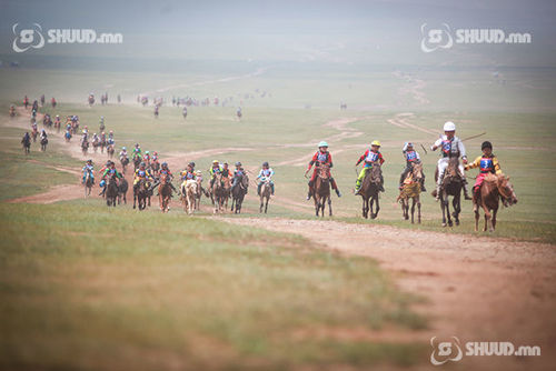 Хурдан морины уралдааныг НАЙМАН машин дагана